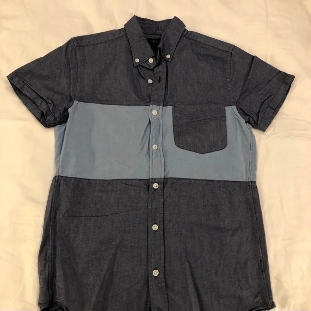 J. Crew Oxford Short Sleeve Button Down